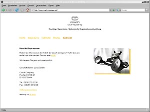 screenshot von www.coach-company.net