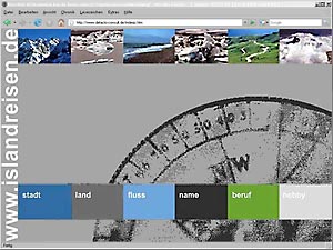 screenshot des entwurfs www.islandreisen.de