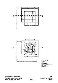 grundriss und deckenansicht