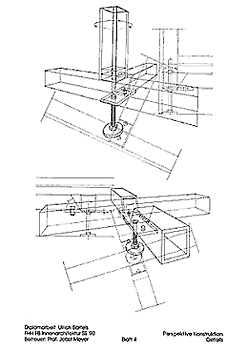 konstruktionsdetails in der perspektive