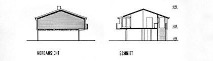 nordansicht und schnitt